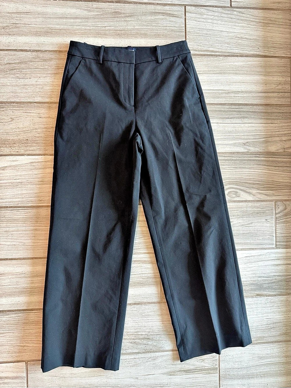 J Crew Remy Black Wide Leg Pants